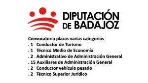 diput badajoz plazas varias categorias ago-2017