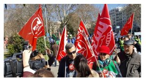 Éxito manifestación UGT-PRISIONES Madrid feb-2018