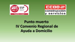 punto muerto IV Convenio Regional Ayuda Domicilio may-2018