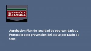 Diputación Zamora Plan igualdad