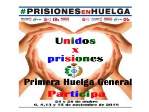 Huelga General Prisiones oct y nov 2018