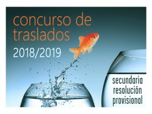 traslados Secundaria provisional 2018-19