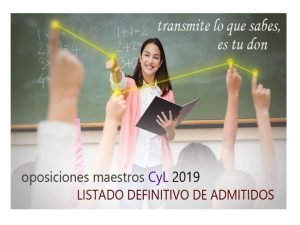Oposiciones Maestros 2019 def admitidos
