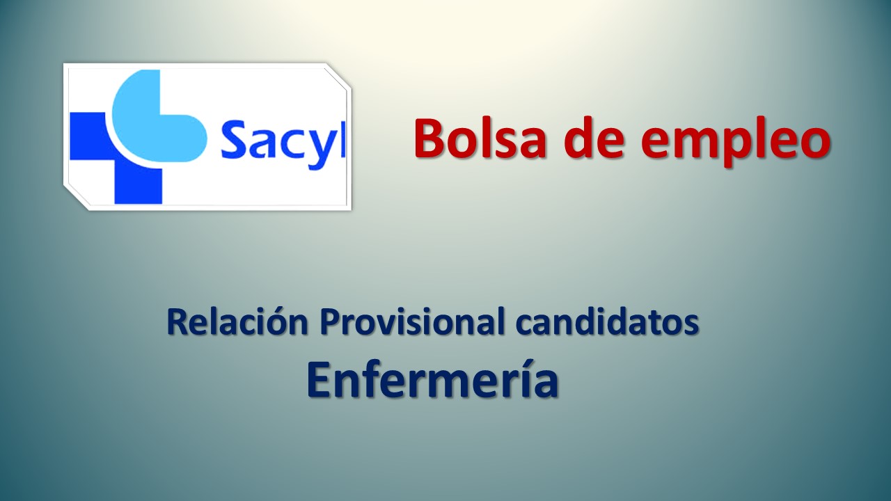 abrigo sala Cívico FeSP UGT Zamora – Sacyl: Relación provisional candidatos Bolsa de empleo  Enfermería