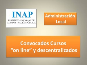 cursos on line descentralizados local inap 2016
