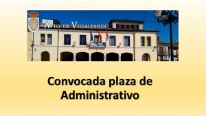 Convocada plaza de Administrativo may-2016