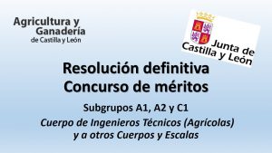 Resolución definitiva Concurso de méritos agricultura jun-2017