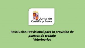 resolucion Provisonal provisión puestos trabajo Veterinario