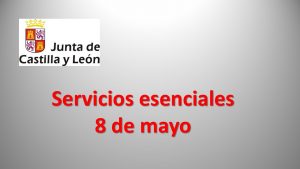 Jcyl Servicios esenciales 8-03-2018