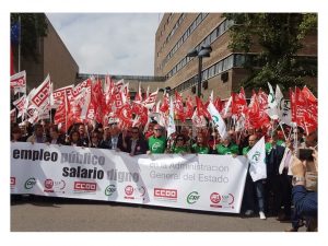 Concentración Valladolid reclamar empleo público AGE