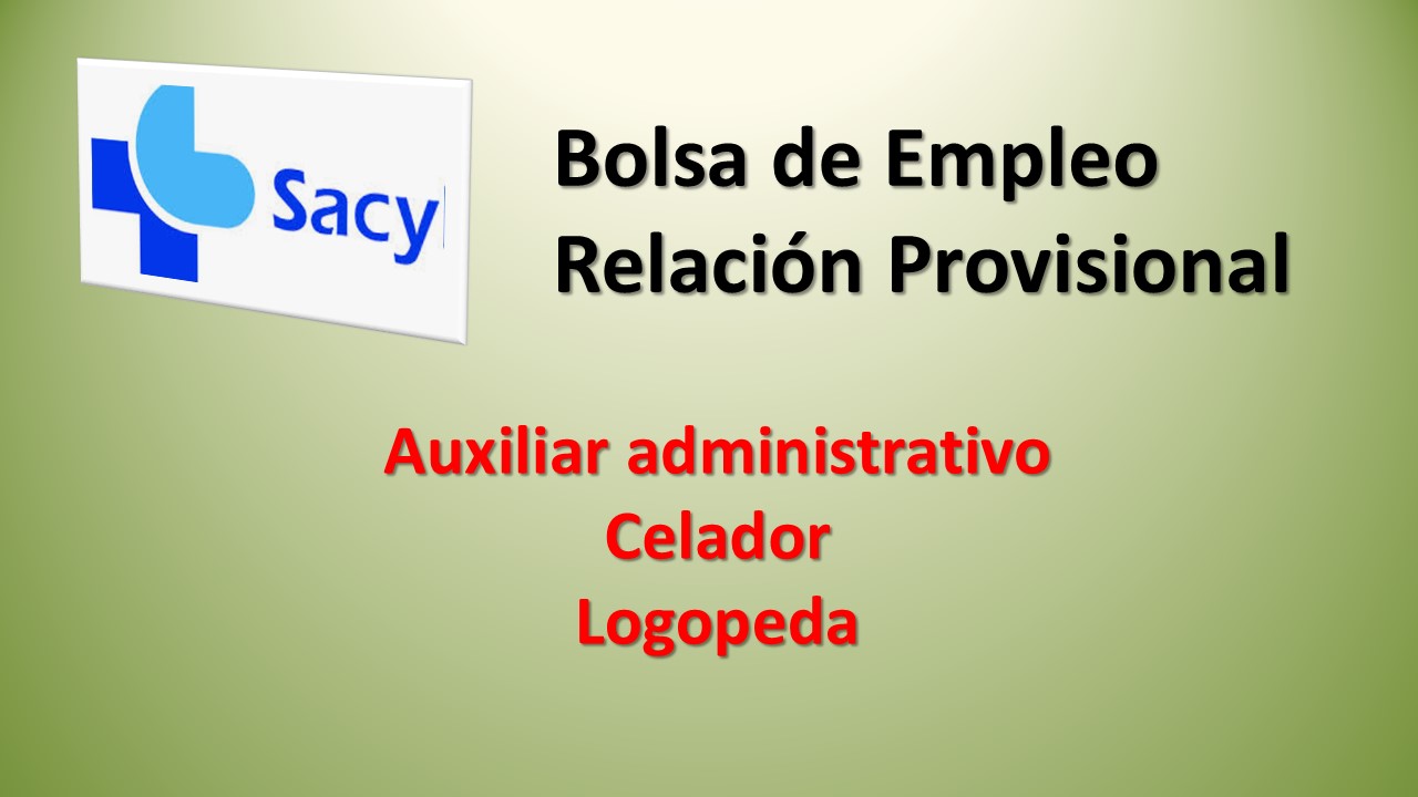 Leyenda argumento emoción FeSP UGT Zamora – Sacyl: Relación Provisional Bolsa de Empleo Auxiliar  administrativo, Celador y Logopeda