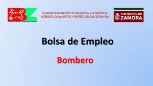 Consorcio bomberos zamora Bolsa empleo may-2019